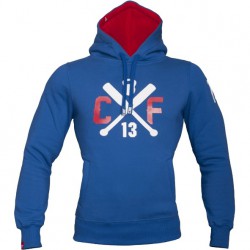 TREC WEAR mEN'S - WHITE LOGO CROSS - HOODIE 004/BLUE