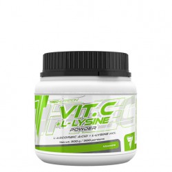 TREC NUTRITION - VIT. C + L- LYSINE POWDER - 300 G