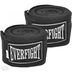 Everfight Bandaże bokserskie Bawełna 3,5m BLACK