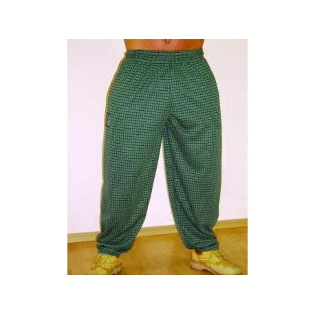 Mordex spodnie długie treningowe zielone(mała kratka)