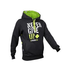 Trec Wear HOODIE 033 - NEVER GIVE UP - GRAPHITE