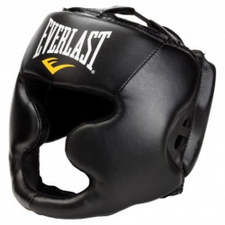 Everlast Kask Bokserski z ochroną policzków i podbródka 350 BLACK