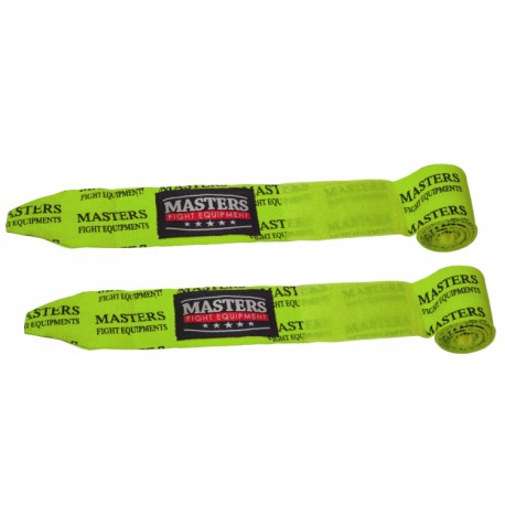 Masters Bandaże Bokserskie MASTERS-BBE-3 NEON 3m