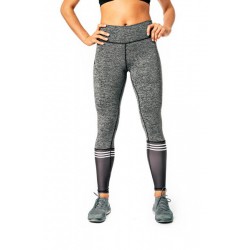 Mordex Legginsy z podkolanówkami szare z czarnym