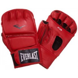 Everlast Rekawice Grapplingowe z kciukiem skóra 7662,czerwone