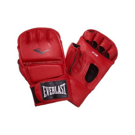 Everlast Rekawice Grapplingowe z kciukiem skóra 7662 czarne