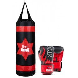 RING Zestaw bokserski dziecięcy: worek 60 cm, rękawice bokserskie 6 oz